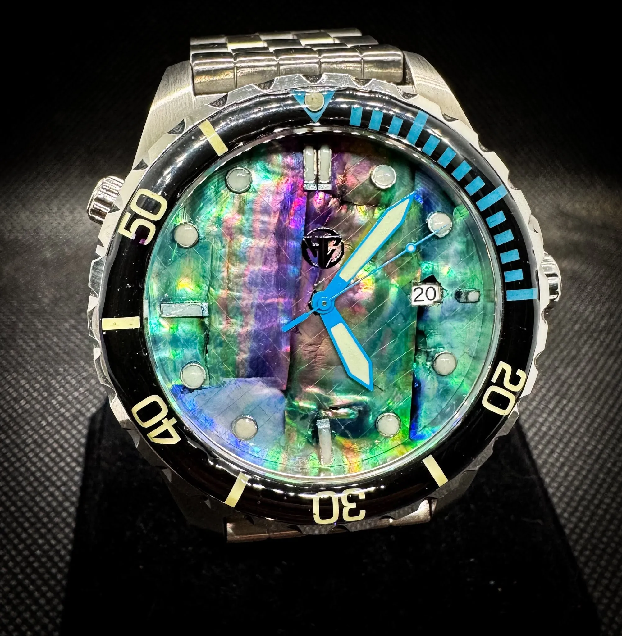 Mon Dragon Abalone Dial Build — Mon Dragon Angel Falls edition custom build, Reno